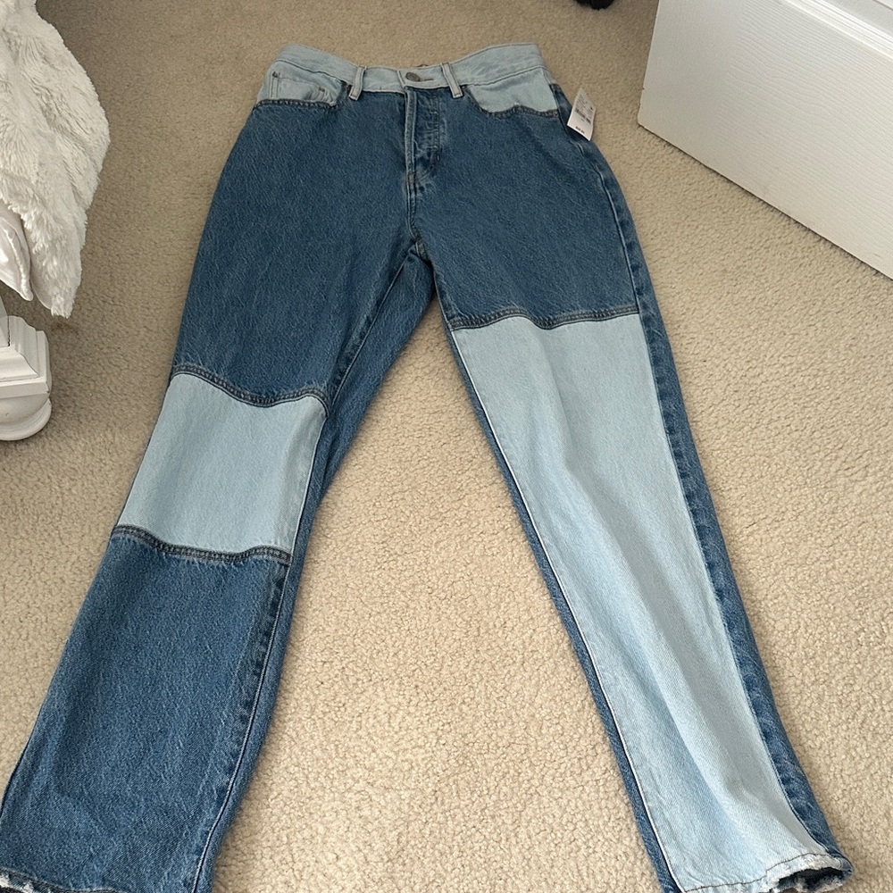 PacSun Blue and Light Blue Straight Leg Jeans
